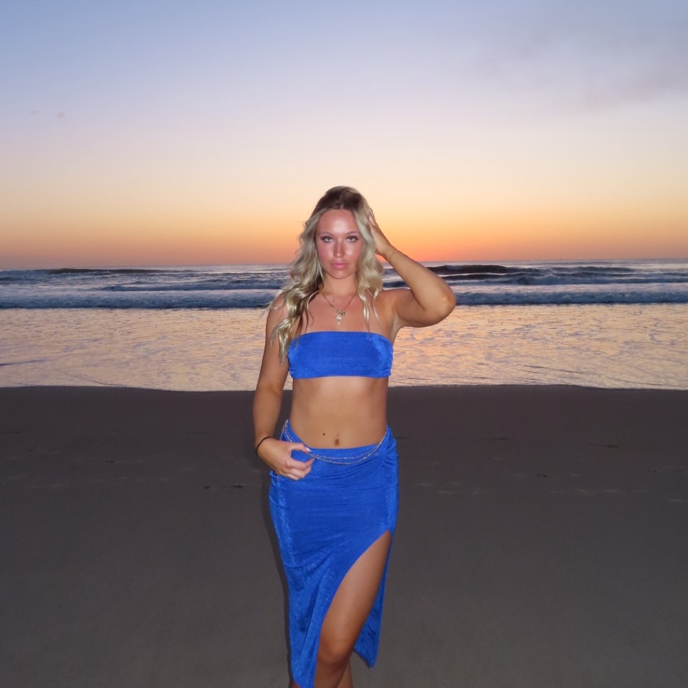 Royal Blue two piece set